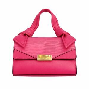 NWT Rachel Zoe Cary Croc-Embossed Crossbody/Shoulder Bag Pink Gold Hardware